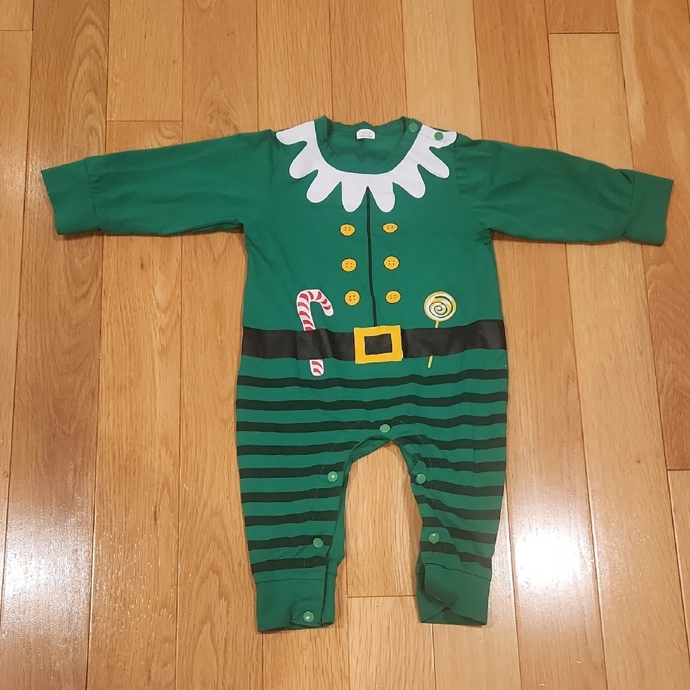 Green Elf Baby Onesie